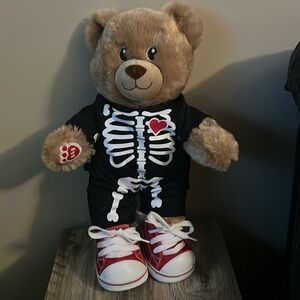 Build-A-Bear w/Skeleton Suit Sneakers